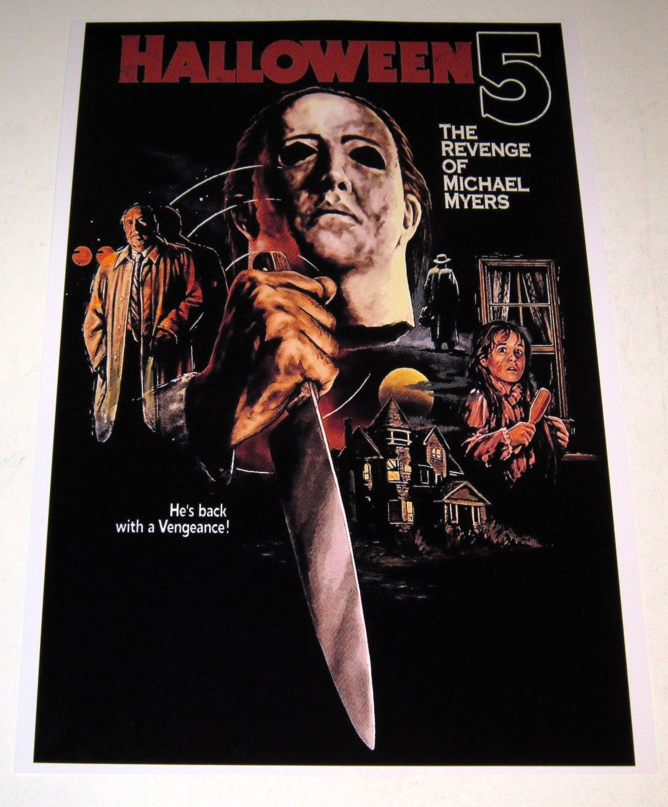 Halloween 5 Revenge of Michael Myers Cult Classic 1989 Alternate Poster 19\