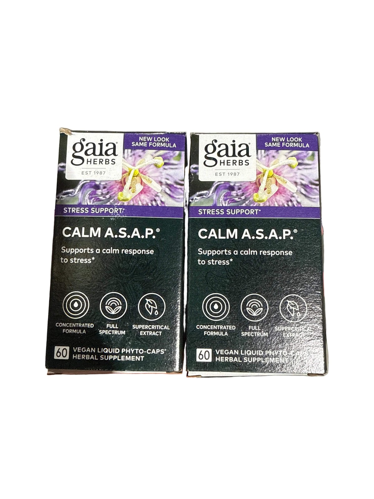 2x 9/26 READ Gaia Herbs Calm A.S.A.P. - 60 Vegan Capsules