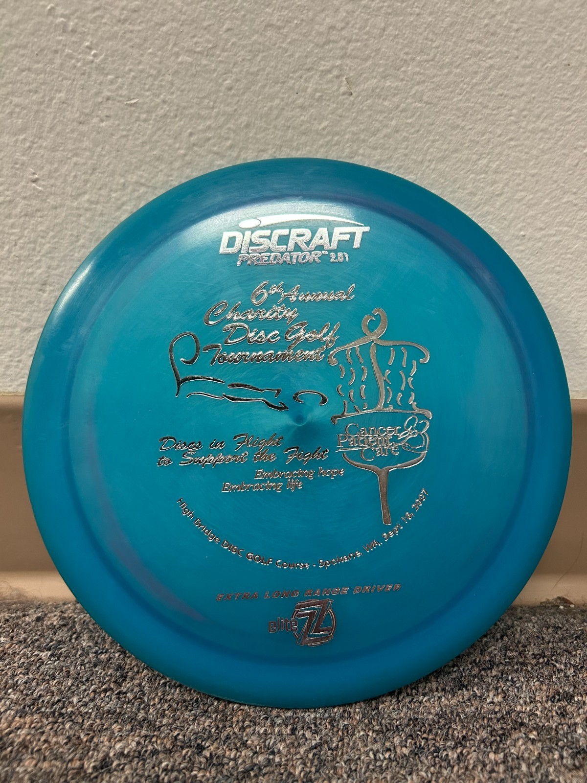 Discraft PFN Elite Z Predator - 2007 Run - 173g - Wixom Patent # - Disc Golf