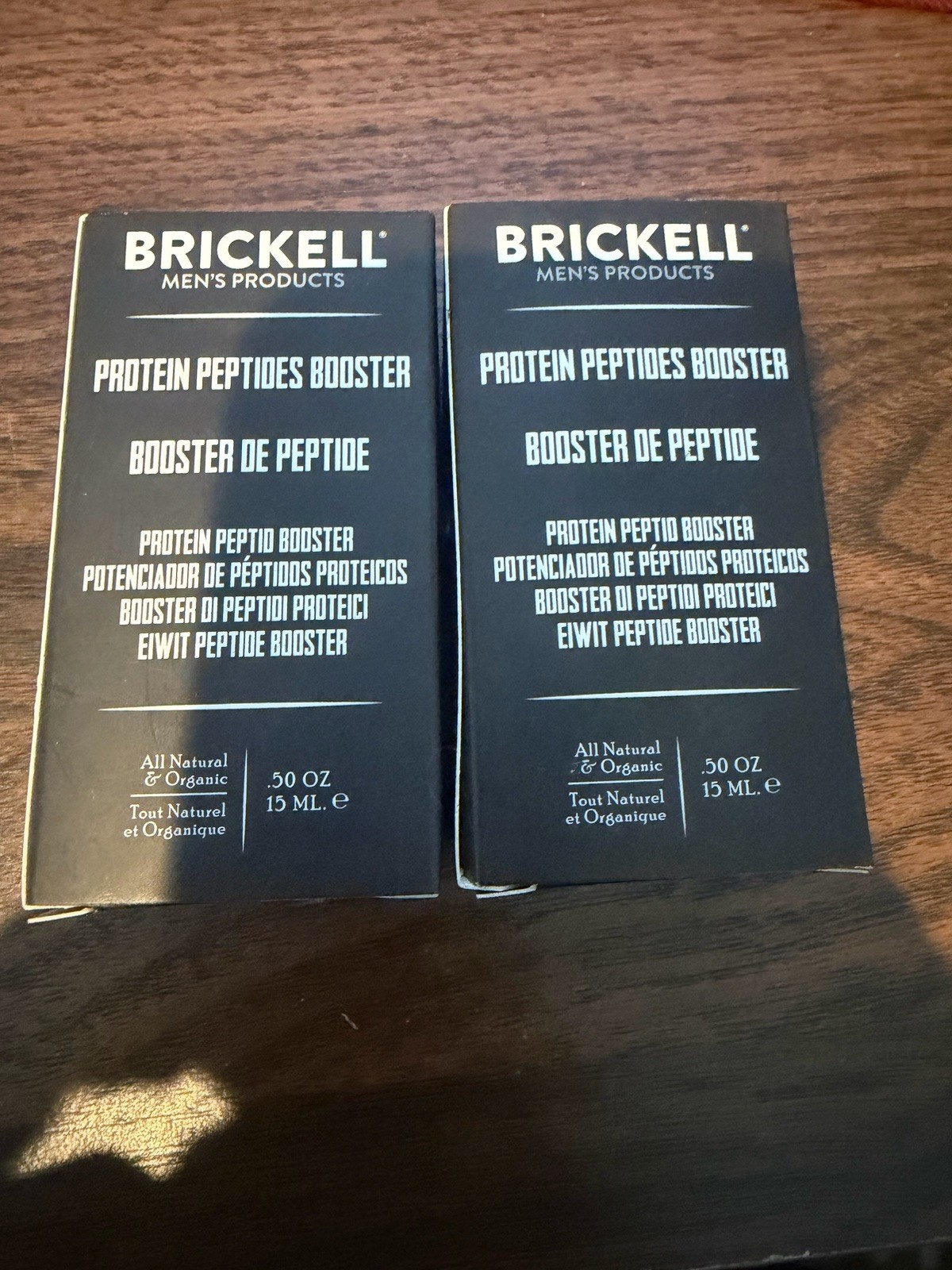 Lot Of 2 New Brickell Men\'s Products Protein Peptides Serum Booster .5oz Lot Of 2 New Brickell Men\'s Products Protein Peptides Serum Booster .5oz