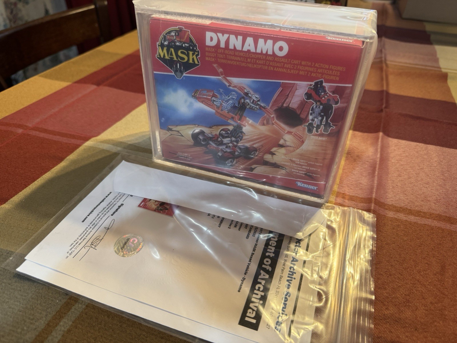 1987 Kenner M.A.S.K. Dynamo & Bruce Sato Graded CAS 85 Vintage NEW 1987 Kenner M.A.S.K. Dynamo & Bruce Sato Graded CAS 85 Vintage NEW