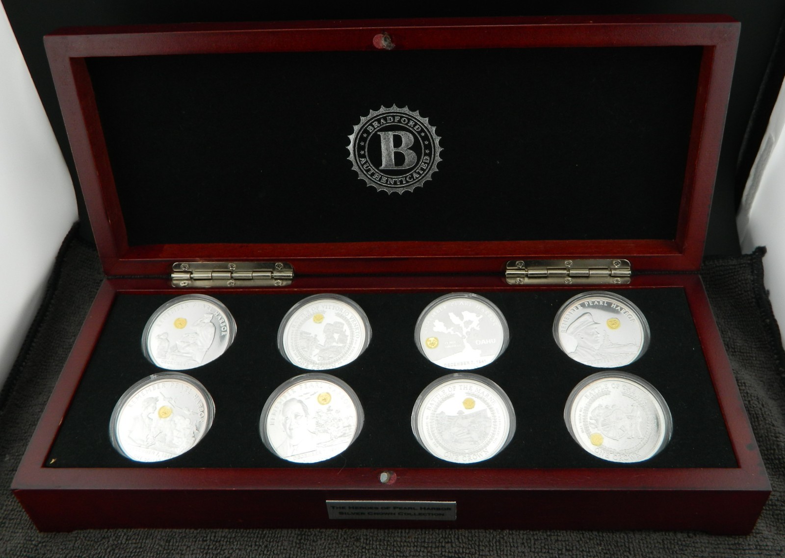 The Heros of PEARL HARBOR Proof Not Silver Crown Collection Bradford Mint Case The Heros of PEARL HARBOR Proof Not Silver Crown Collection Bradford Mint Case