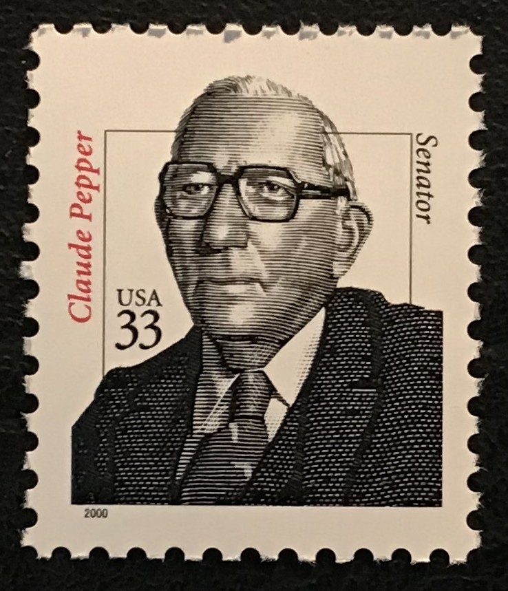2000 Scott #3426 33¢ - CLAUDE PEPPER - STATESMAN - Single Stamp - Mint NH