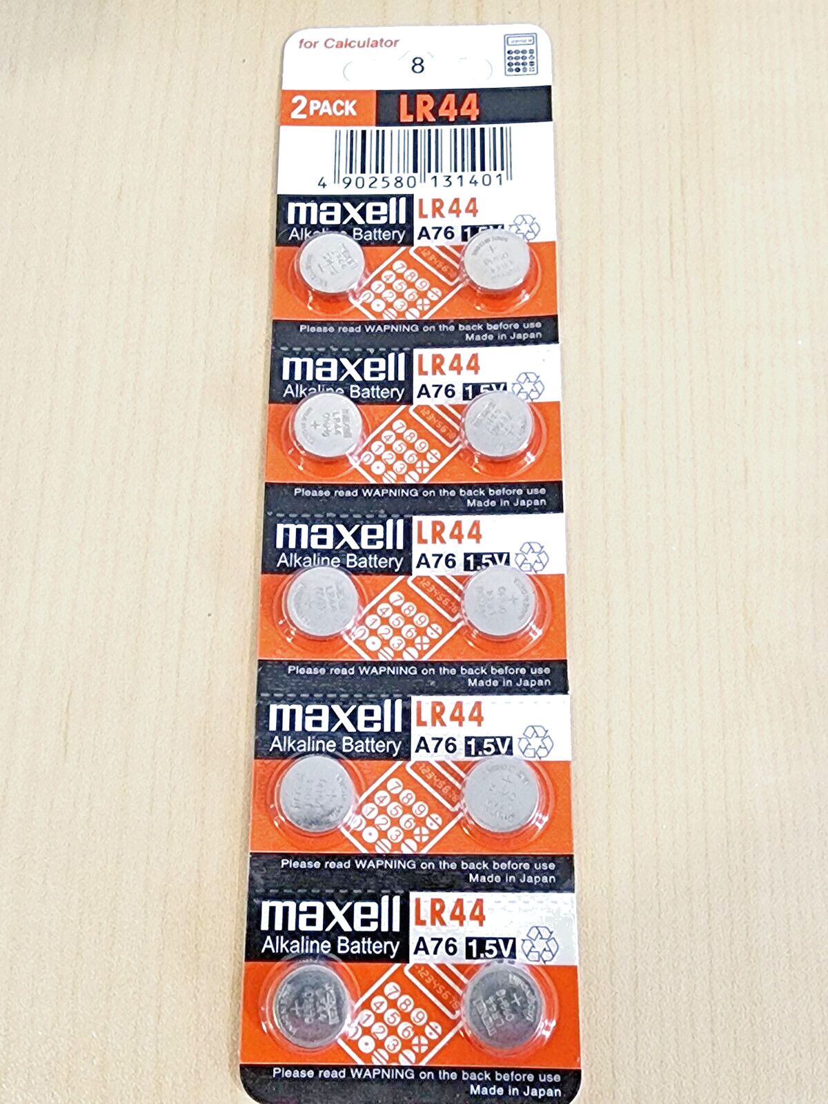 10 piece LR44 Maxell A76 L1154 AG13 357 New Alkaline 1.5v Battery Exp 2032