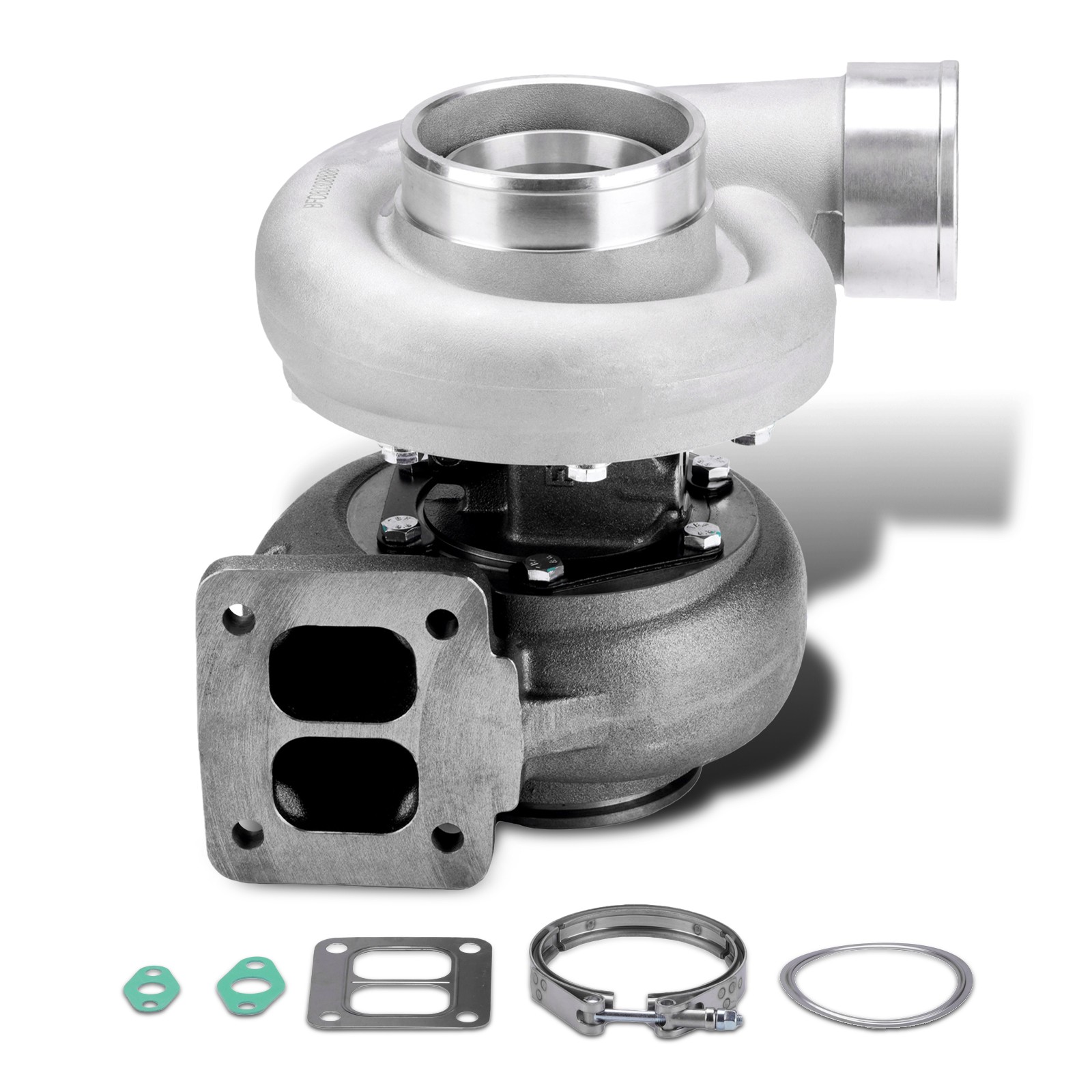 GT45 T4 V-Band 1.05A/R 600-800HPs Boost Upgrade Racing Turbocharger W/ Clamp Kit