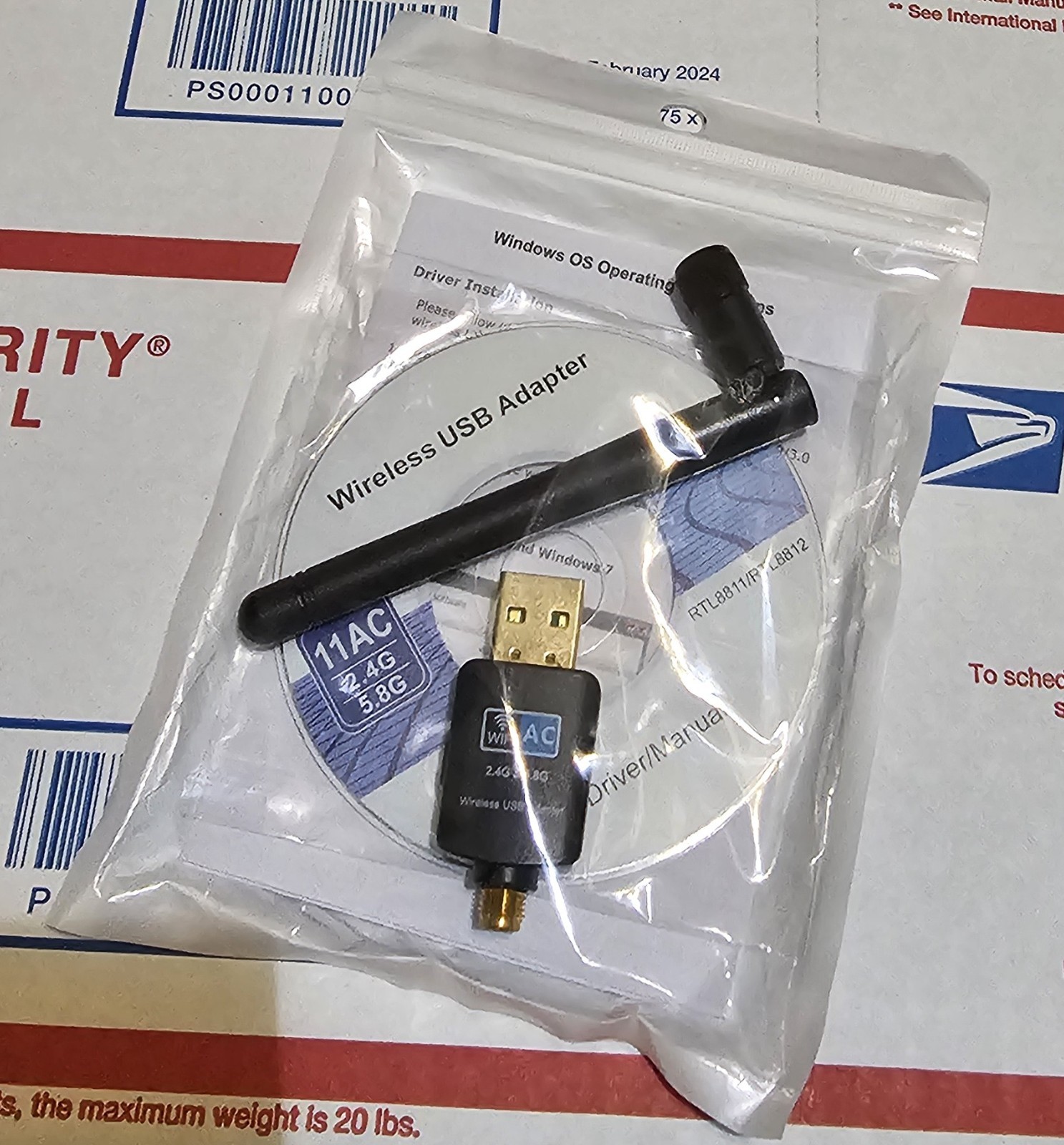 NEW Dual Band 11AC Wireless USB Wi-Fi Adapter /w Antenna Realtek RTL8811/RTL8812 NEW Dual Band 11AC Wireless USB Wi-Fi Adapter /w Antenna Realtek RTL8811/RTL8812