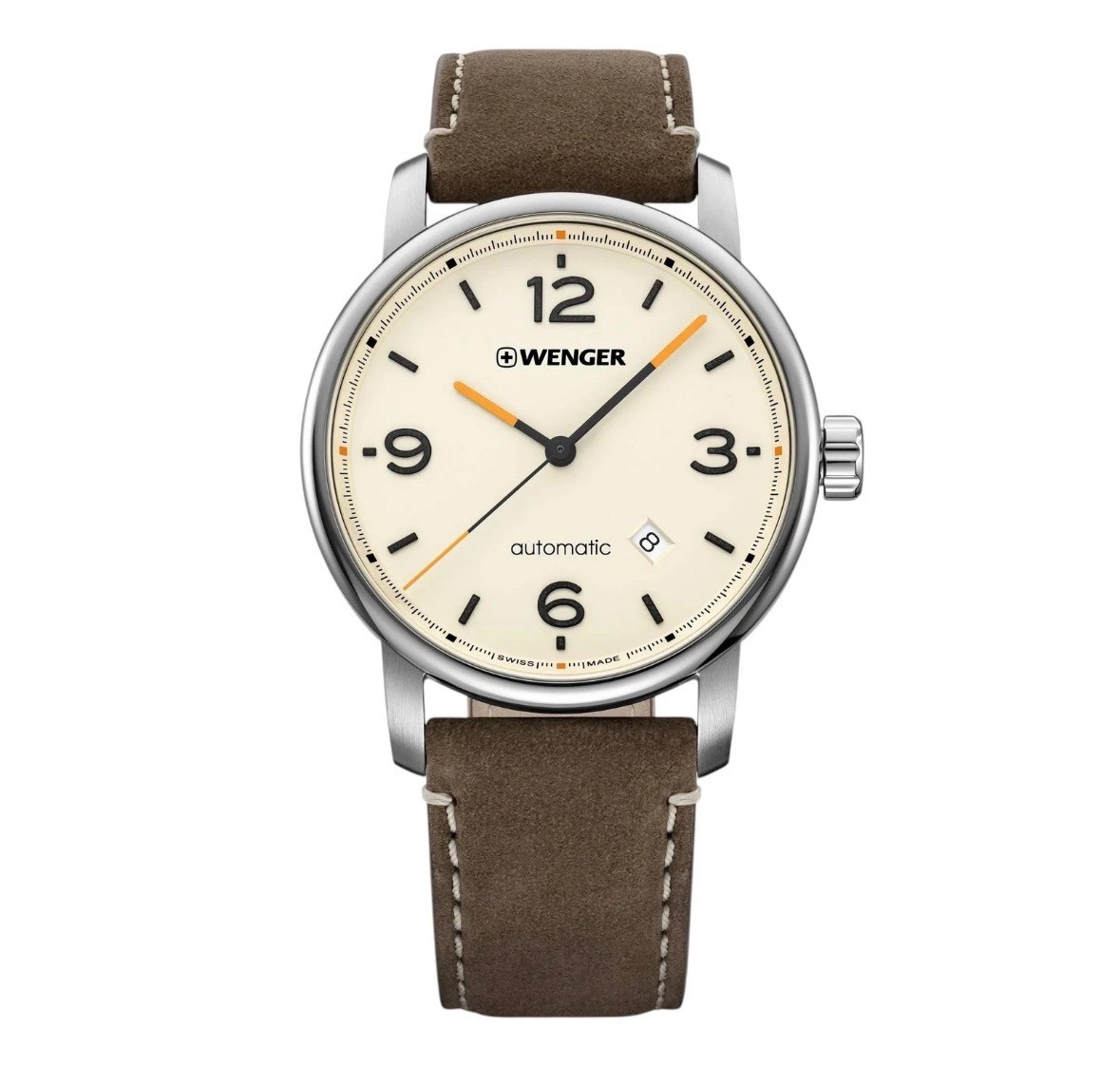 **New** Wenger Attitude Heritage Auto 01.1546.101 Cream Dial 42mm Swiss Limited