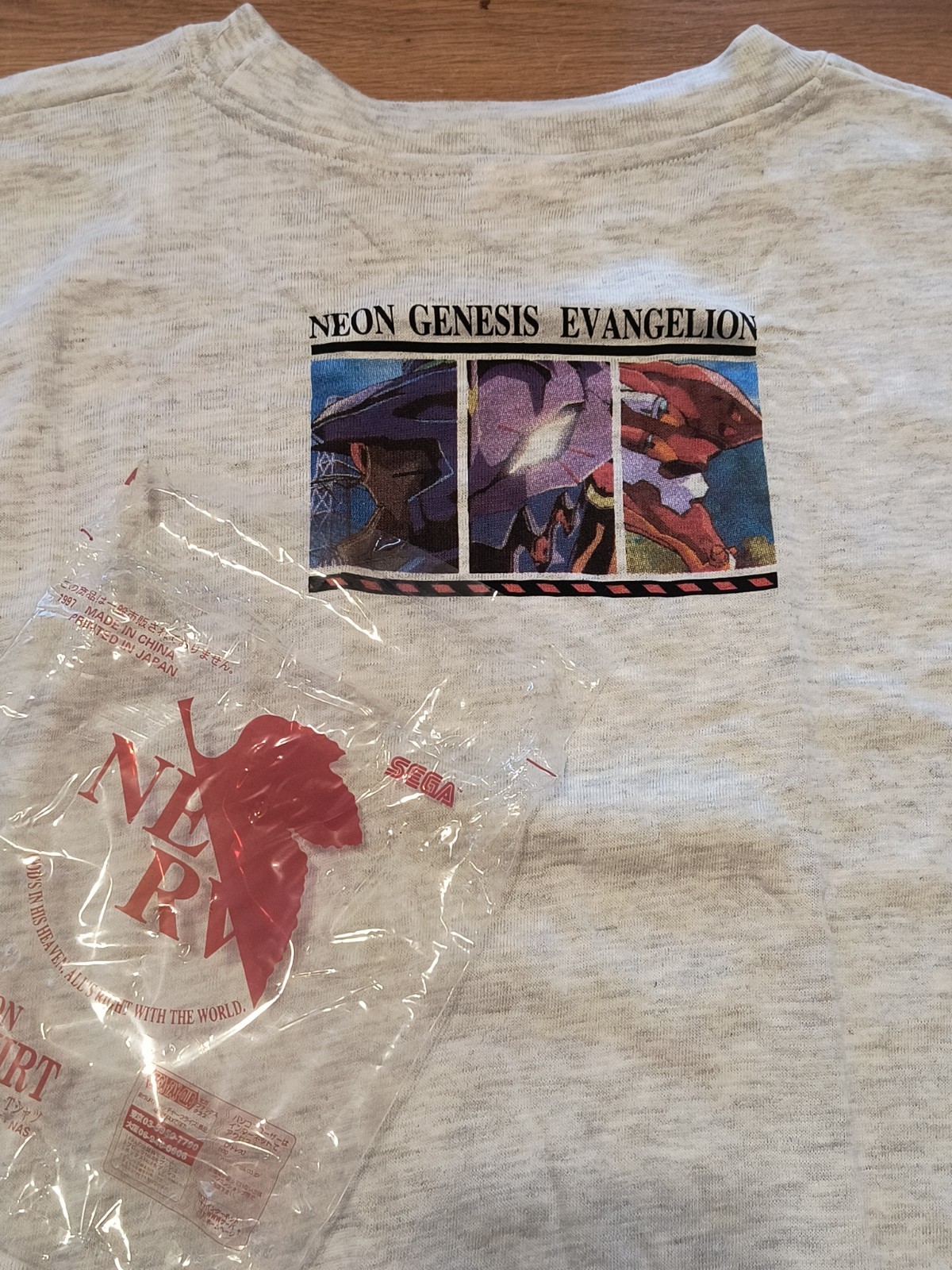 Vintage 1997 Neon Genesis Evangelion shirt L Sega 90s anime hookups Japan NERV Vintage 1997 Neon Genesis Evangelion shirt L Sega 90s anime hookups Japan NERV