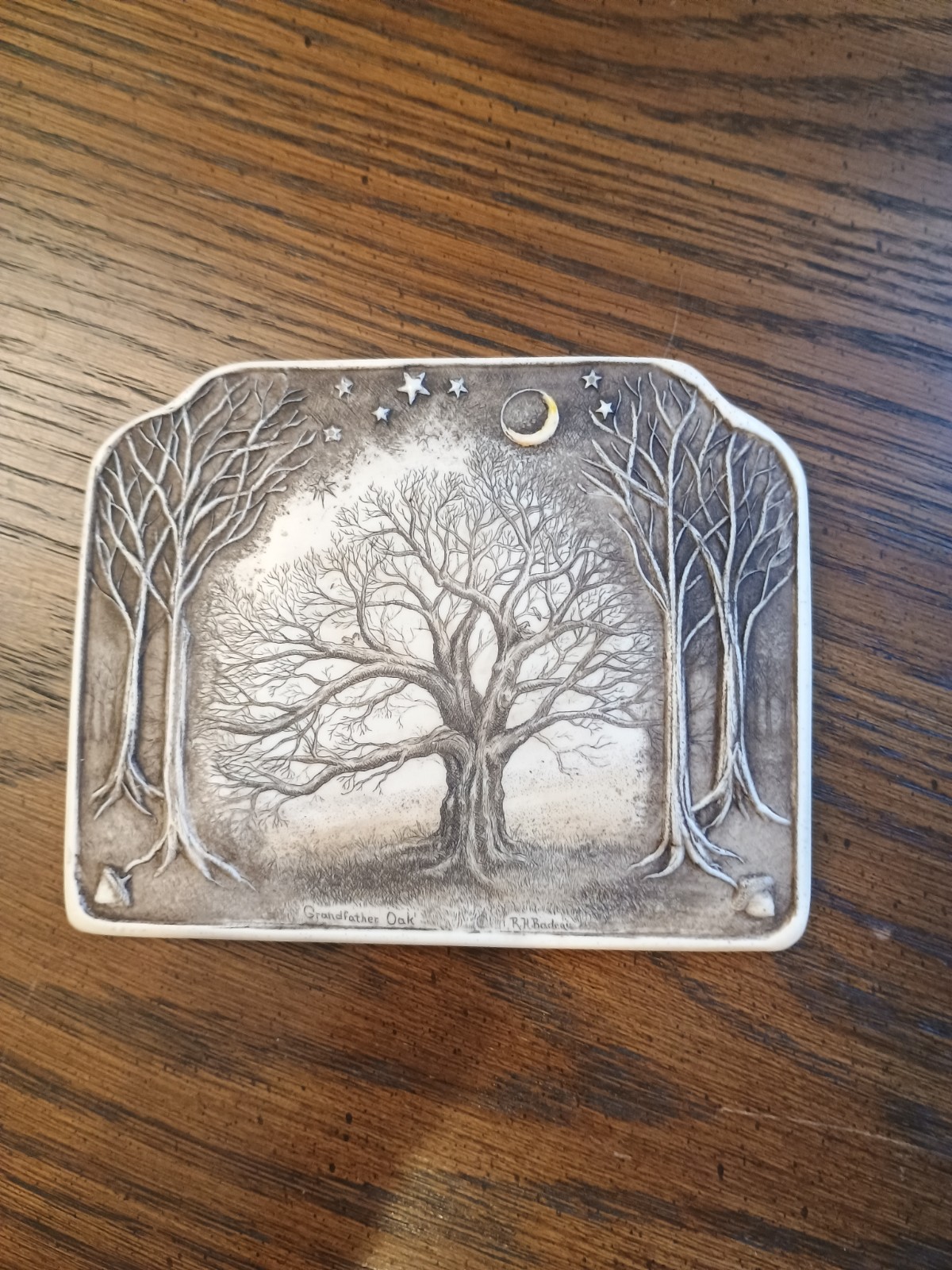Rachel H. Badeau GRANDFATHER OAK Vintage Resin Wall Plaque Whimsy Cottage Core Rachel H. Badeau GRANDFATHER OAK Vintage Resin Wall Plaque Whimsy Cottage Core