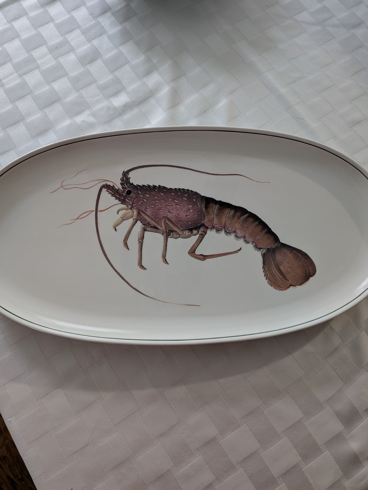 Villeroy Boch Pacific Spiny Lobster LG. Oval Platter Vitro Porcelain Luxembourg