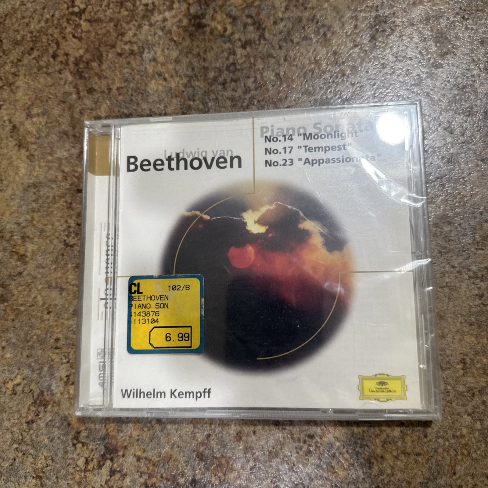 Beethoven Piano Sonatas Nos. 14 17 23 Sealed CD 2000 Wilhelm Kempff Beethoven Piano Sonatas Nos. 14 17 23 Sealed CD 2000 Wilhelm Kempff