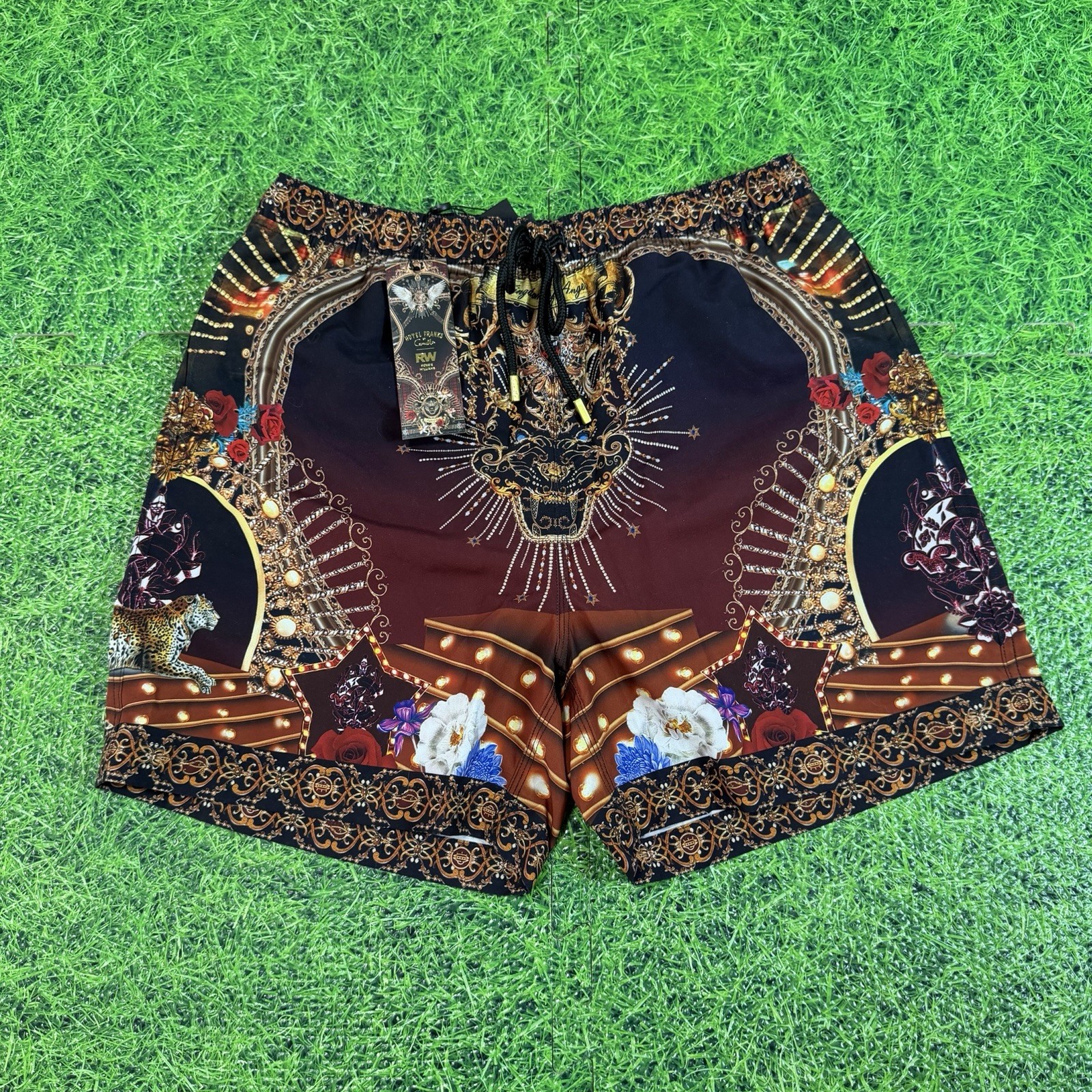 Camilla Hotel Franks Elastic Waist Boardshort Kingdom Of Angels Size Small