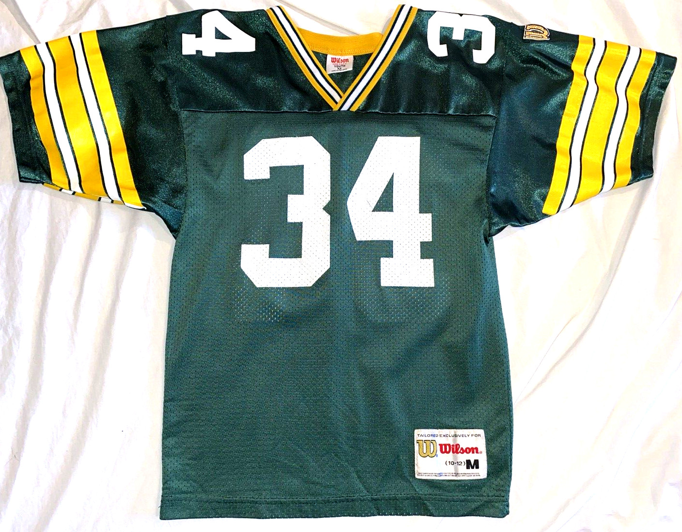 Vtg Wilson EDGAR BENNETT Green Bay Packers Jersey USA MADE 90s RARE Football NFL