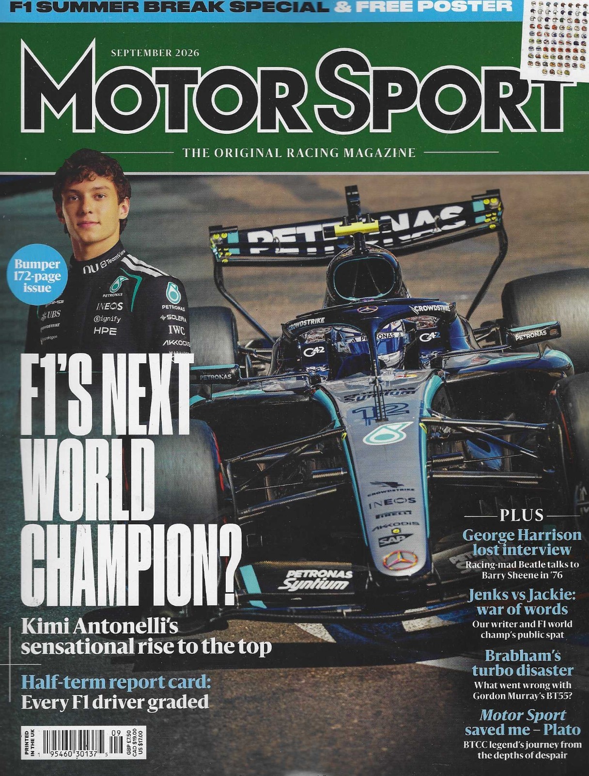 Motor Sport Magazine September 2026: Kimi Antonelli Motor Sport Magazine September 2026: Kimi Antonelli