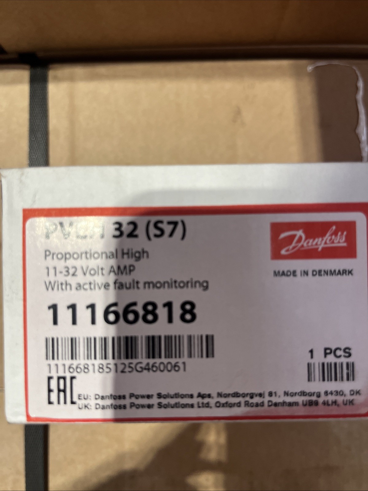 Danfoss PVEH 11/32V El. Activation S. 7 - 11166818