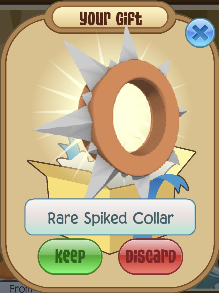 Animal Jam Classic (AJC) | Rare Long Spiked Collar (READ DESCRIPTION)