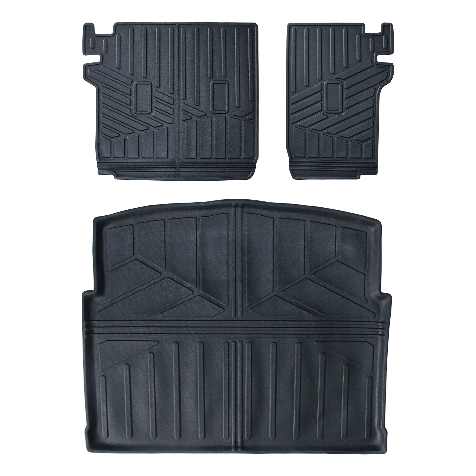 3PCS Trunk Floor Mats Cargo Liner Waterproof For 2020-2024 Nissan X-Trail
