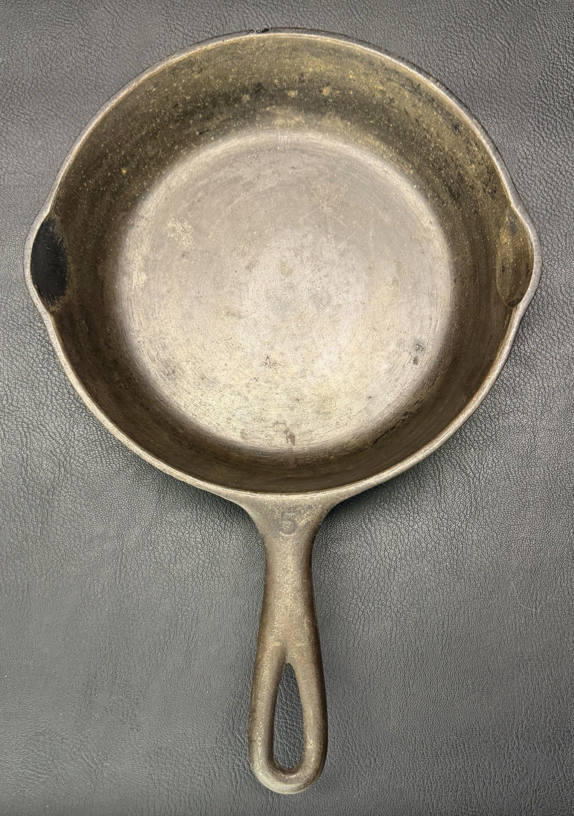 Vintage Cast Iron Wagner Ware Sidney-O- #5 Skillet #1055H