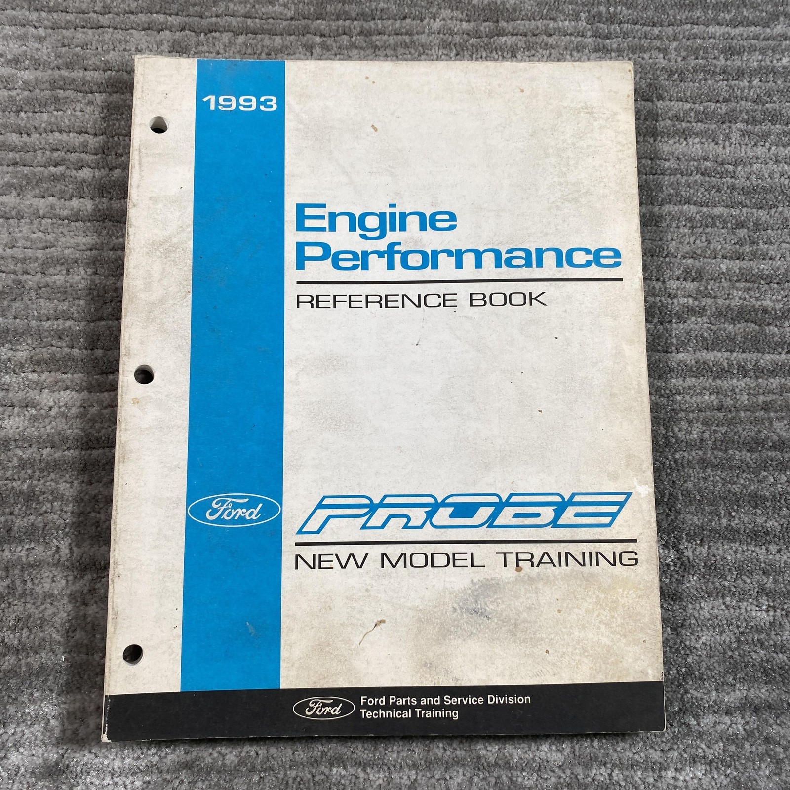 Vintage 1993 Engine Performance Reference Book Probe Ford Training Manual PB