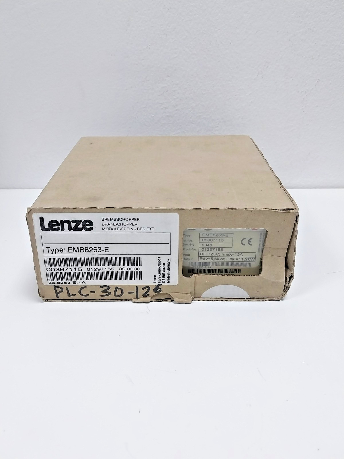 Lenze EMB8253-E Brake Chopper Module 725VDC 15A 5.6kW 11.2kW