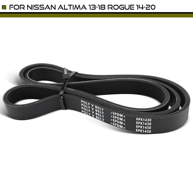 56.26 inch Serpentine Belt for Nissan Altima 2013-2018 Rogue 14-20 L4 2.5L Gas