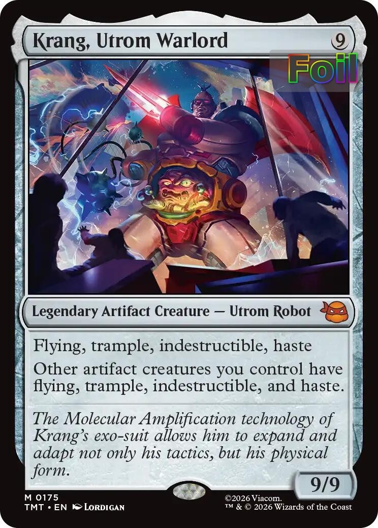 MTG TMT *FOIL* M Krang, Utrom Warlord #175 NM MTG TMT *FOIL* M Krang, Utrom Warlord #175 NM