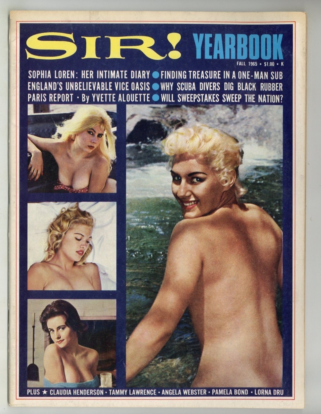 Sir Yearbook 1965 Claudia Henderson, Tammy Lawrence 96pg Pinup Magazine M38435