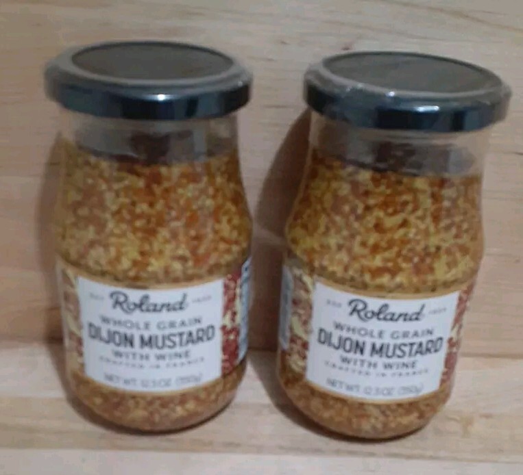 2CT: ROLAND WHOLE GRAIN DIJON MUSTARD W/WINE 12.3z Crafted in FRANCE o trans fat 2CT: ROLAND WHOLE GRAIN DIJON MUSTARD W/WINE 12.3z Crafted in FRANCE o trans fat