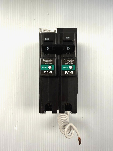 NEW OPEN BOX Eaton BRL215CAF Type BR Combination Arc Fault Circuit Breaker
