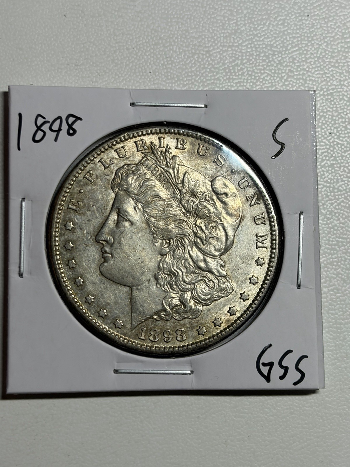 1898-S $1 Morgan Silver Dollar Nice AU/UNC Semi Key Date 1898-S $1 Morgan Silver Dollar Nice AU/UNC Semi Key Date