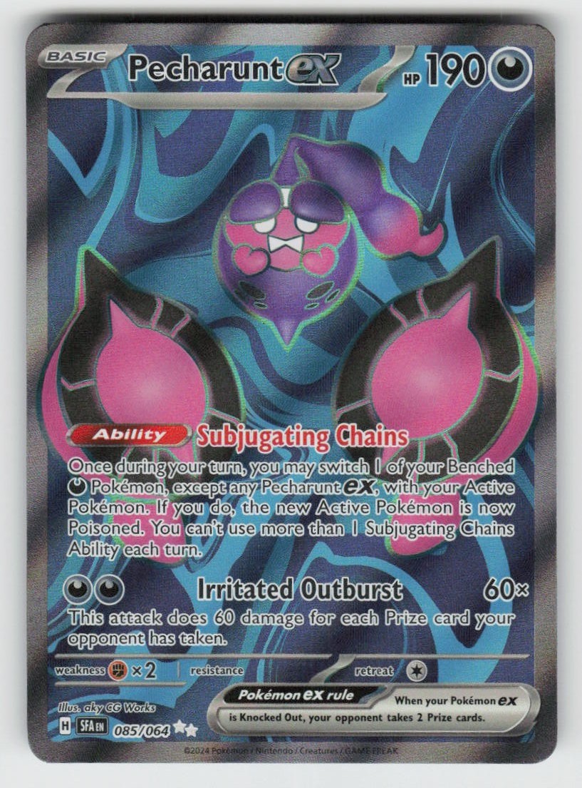 Pecharunt ex 085/064 Ultra Rare Shrouded Fable Near Mint