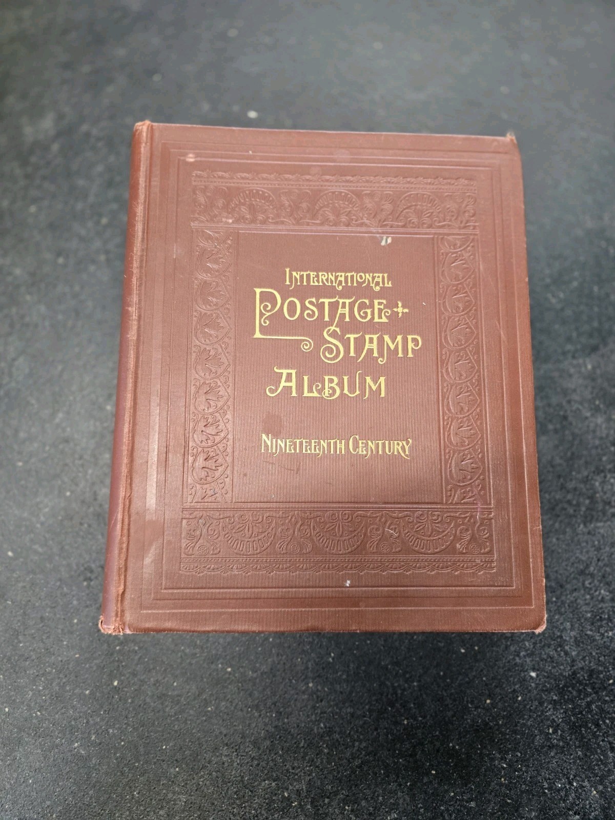 RARE Scott International Postage Stamp Album Nineteeneth Century Has Some Stamp