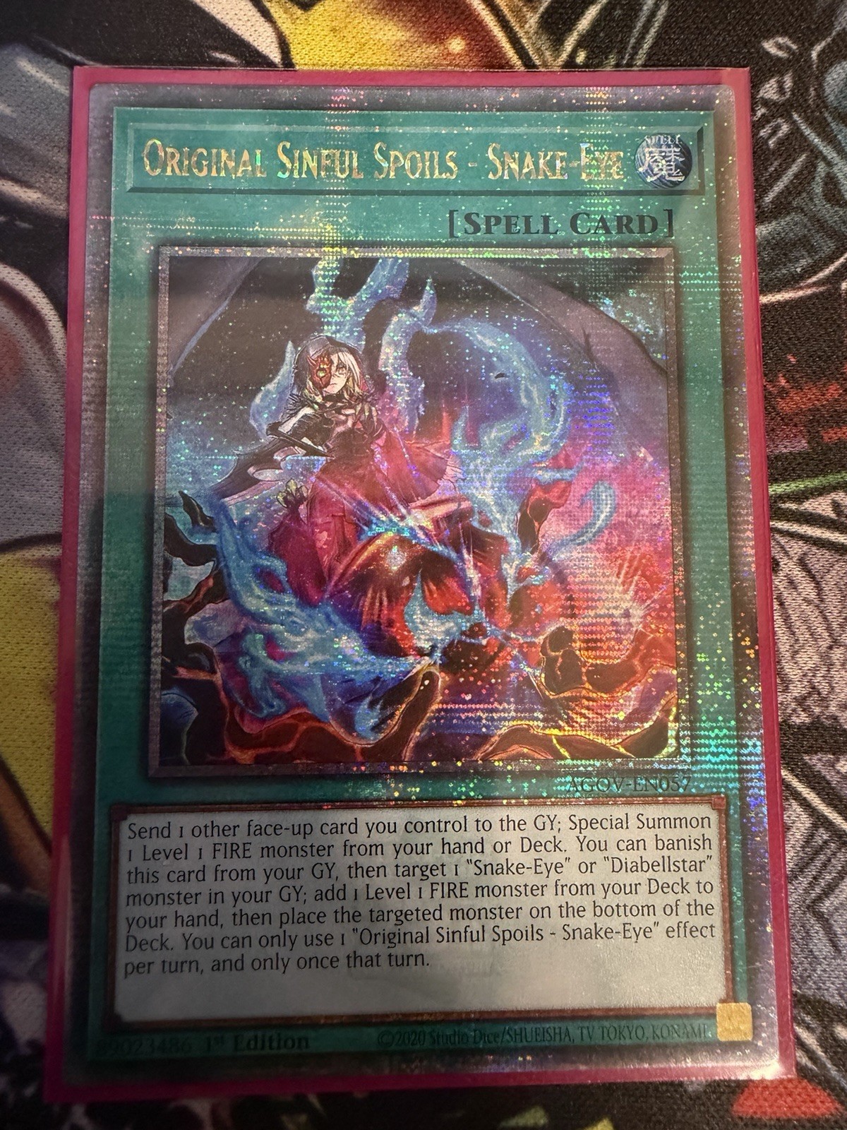 Yu-Gi-Oh TCG Original Sinful Spoils - Snake-Eye (Quarter Century Secret Rare) Yu-Gi-Oh TCG Original Sinful Spoils - Snake-Eye (Quarter Century Secret Rare)