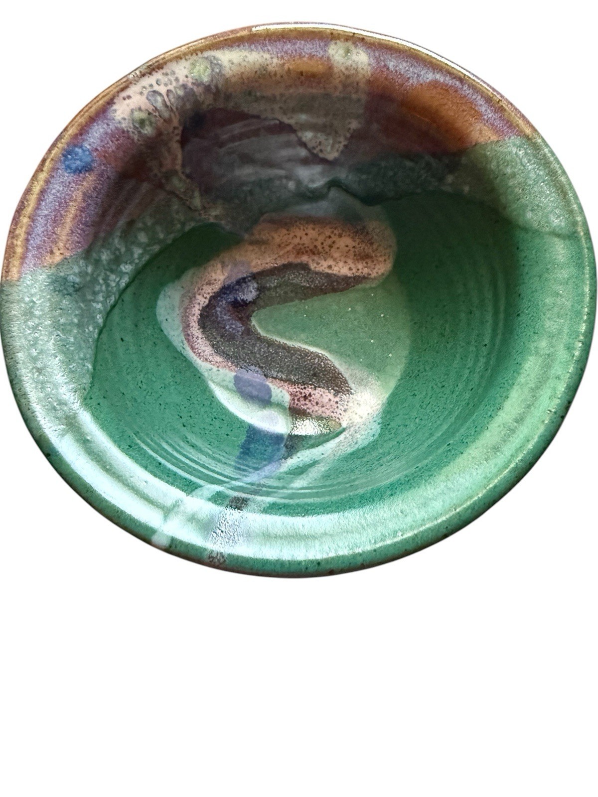 Studio Pottery Soup Cereal Serving Bowl Bruce Larrabee Ceramics SIGNED 6.5\