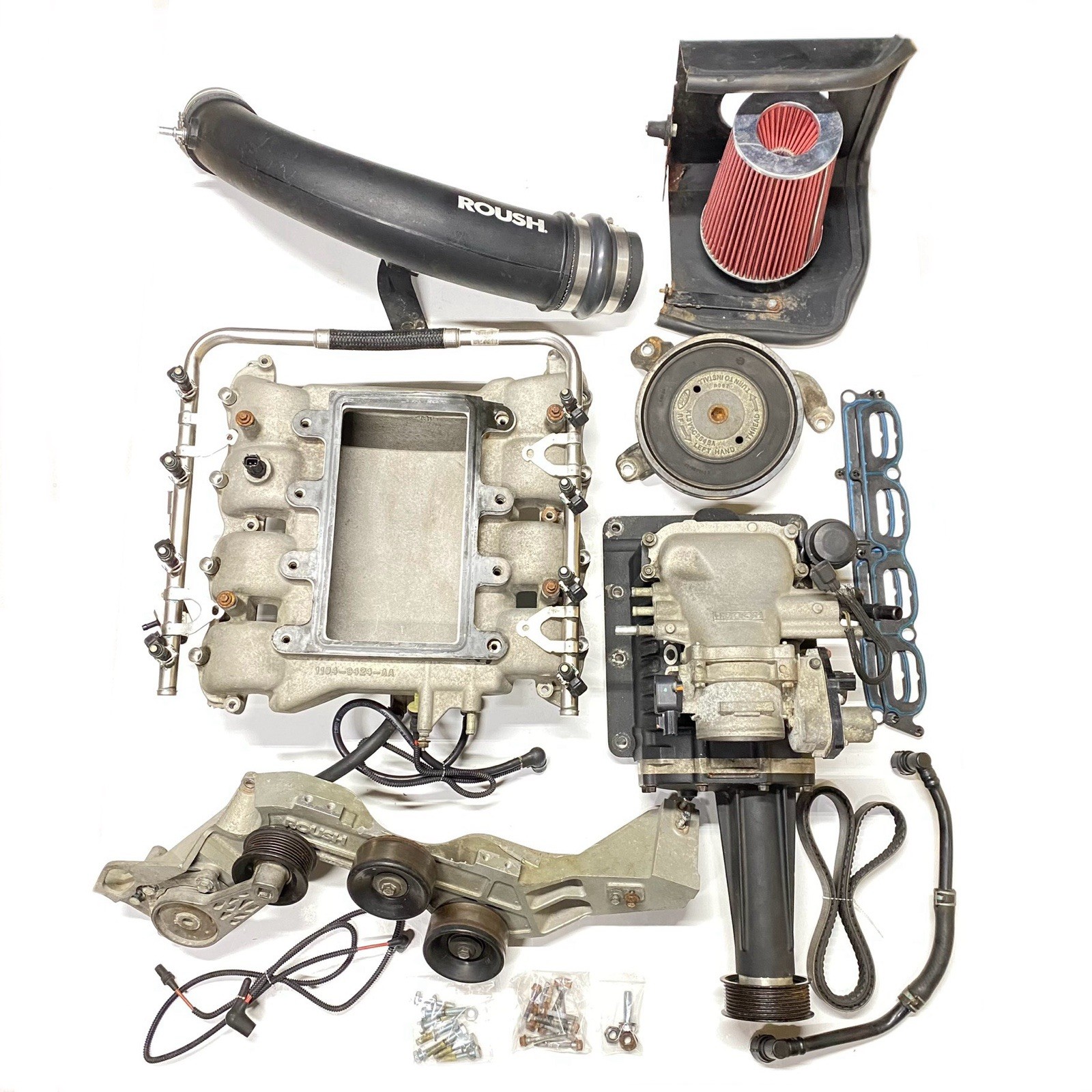 2004-2008 5.4L 3V F-150 ROUSH Supercharger Kit 90% Complete W/ Extras READ