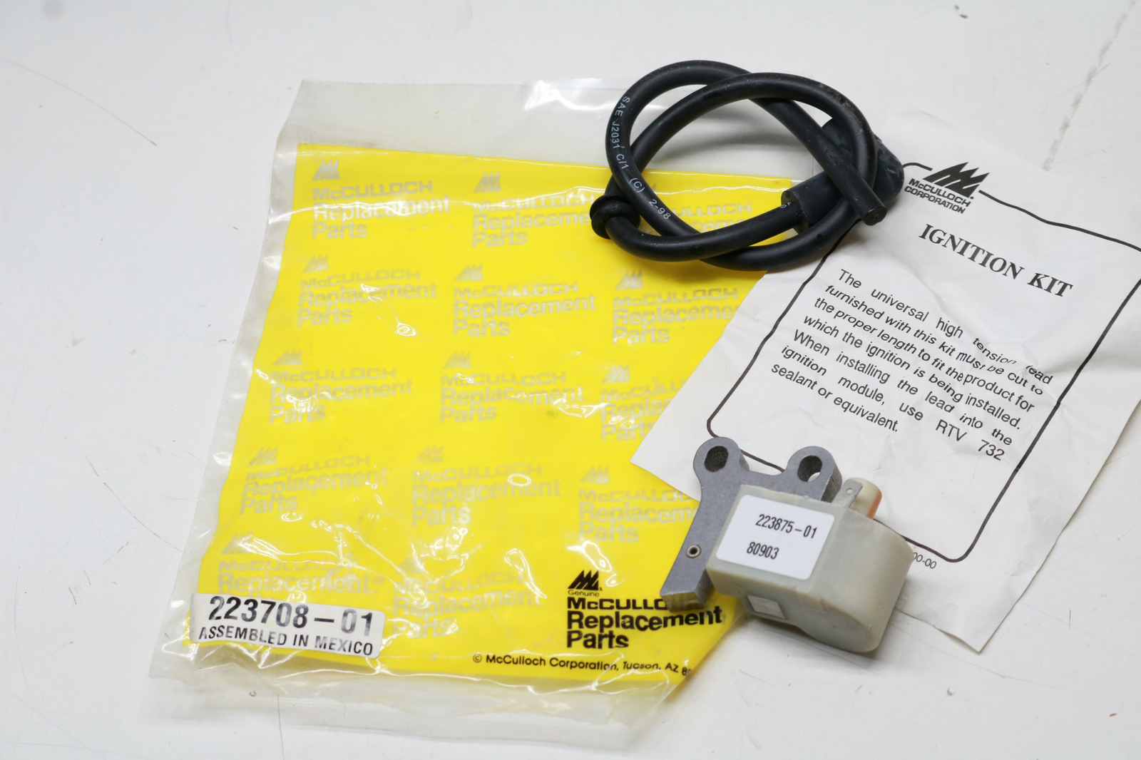 OEM McCulloch Chainsaw Electronic Ignition Coil Module 223708 Pro Mac 10-10 610