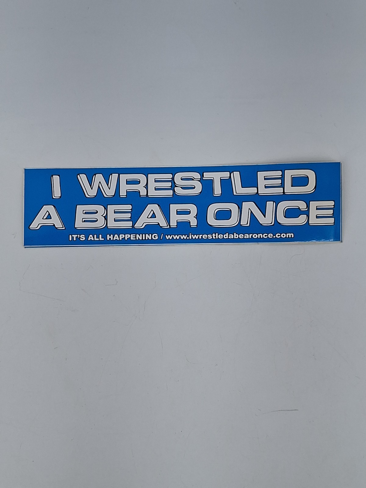 IWRESTLEDABEARONCE It’s All Happening Promo Bumper Sticker Metal Rock Band RARE IWRESTLEDABEARONCE It’s All Happening Promo Bumper Sticker Metal Rock Band RARE