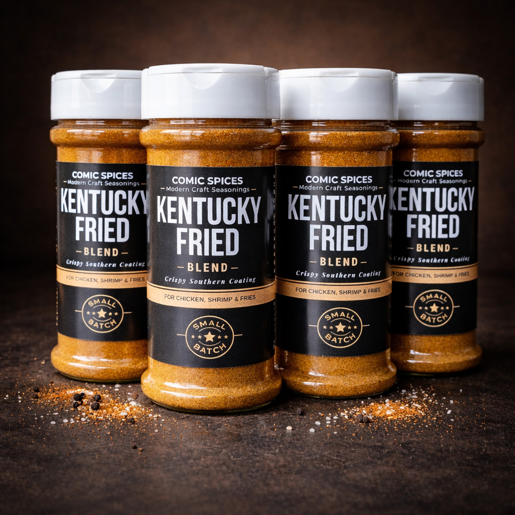 Kentucky Fried Blend Chicken Seasoning 4 Pack, Southern Fry Flavor Spice Set