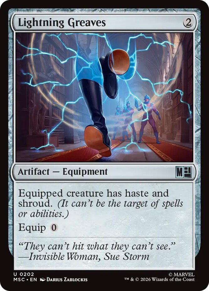 Lightning Greaves NM-Mint Commander: Marvel Super Heroes MTG