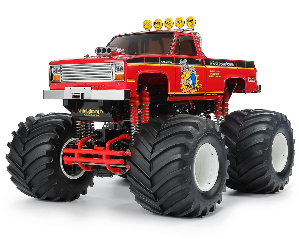 Tamiya Clod Buster 4WS 1/10 4WD Monster Truck Kit (Red) (2026) TAM58762