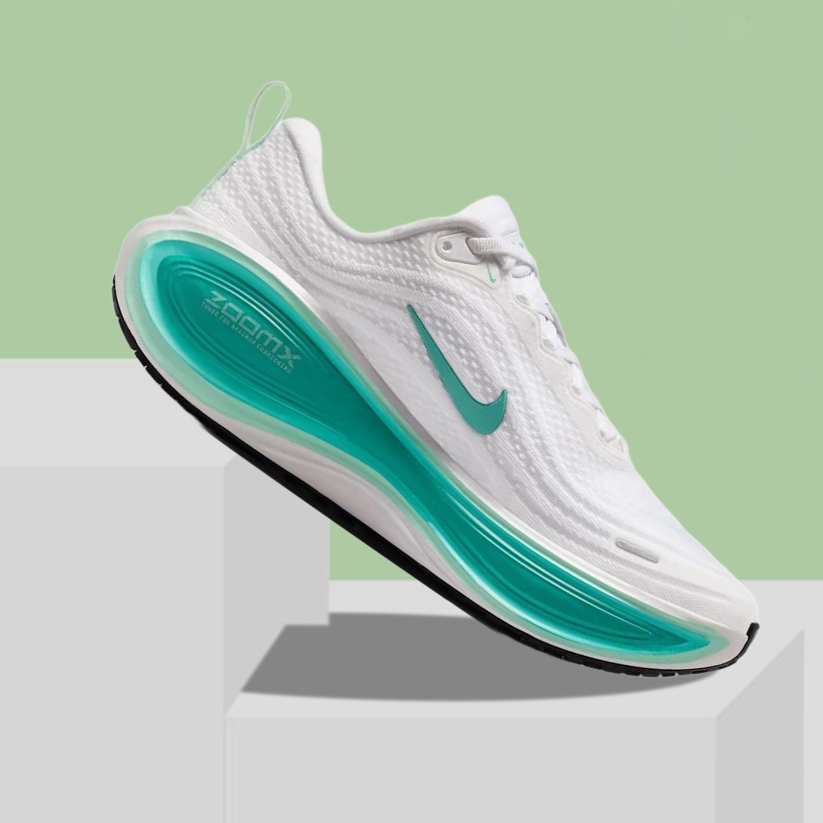 [Women\'s Soft] Nike Vomero Plus \'White Bleached Turquoise\' HV8154-100 Runner