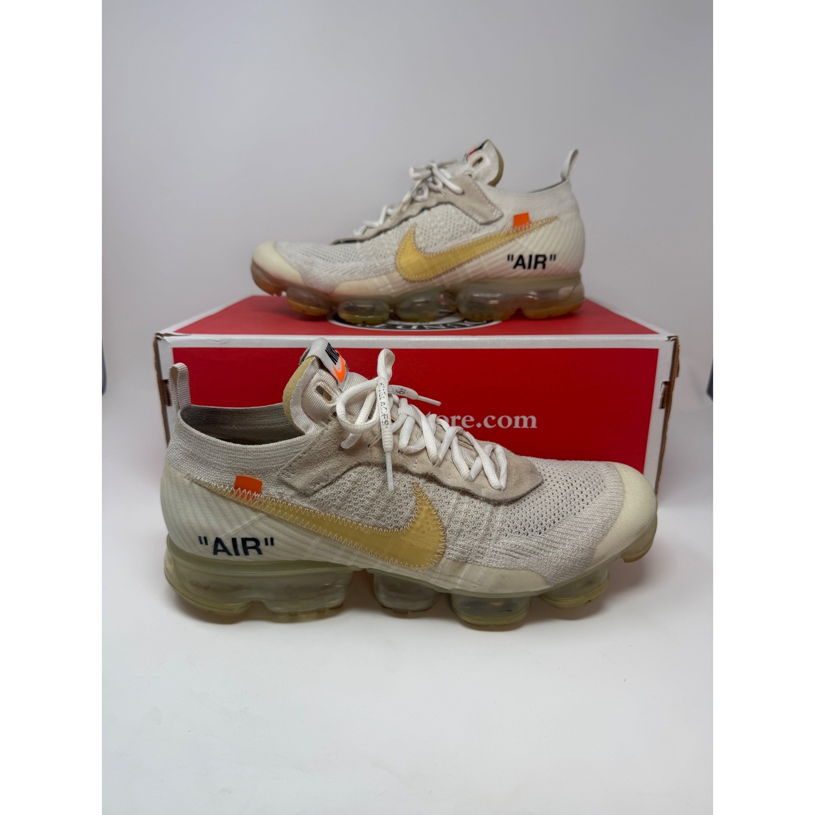 Nike Off-White Air Vapormax The Ten White AA3831-100 Mens 12 Nike Off-White Air Vapormax The Ten White AA3831-100 Mens 12
