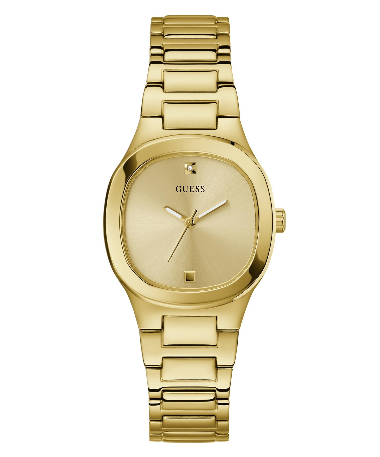 Guess Eve Ladies 32mm Gold Tone Champagne Dial Watch - GW0615L2 NEW