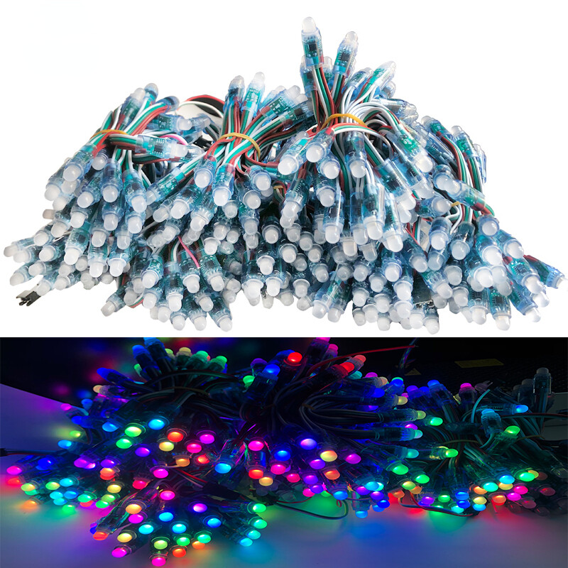 50/1000PCS WS2811 IC RGB Pixel LED Module Light DC 5V Full Color Waterproof IP68