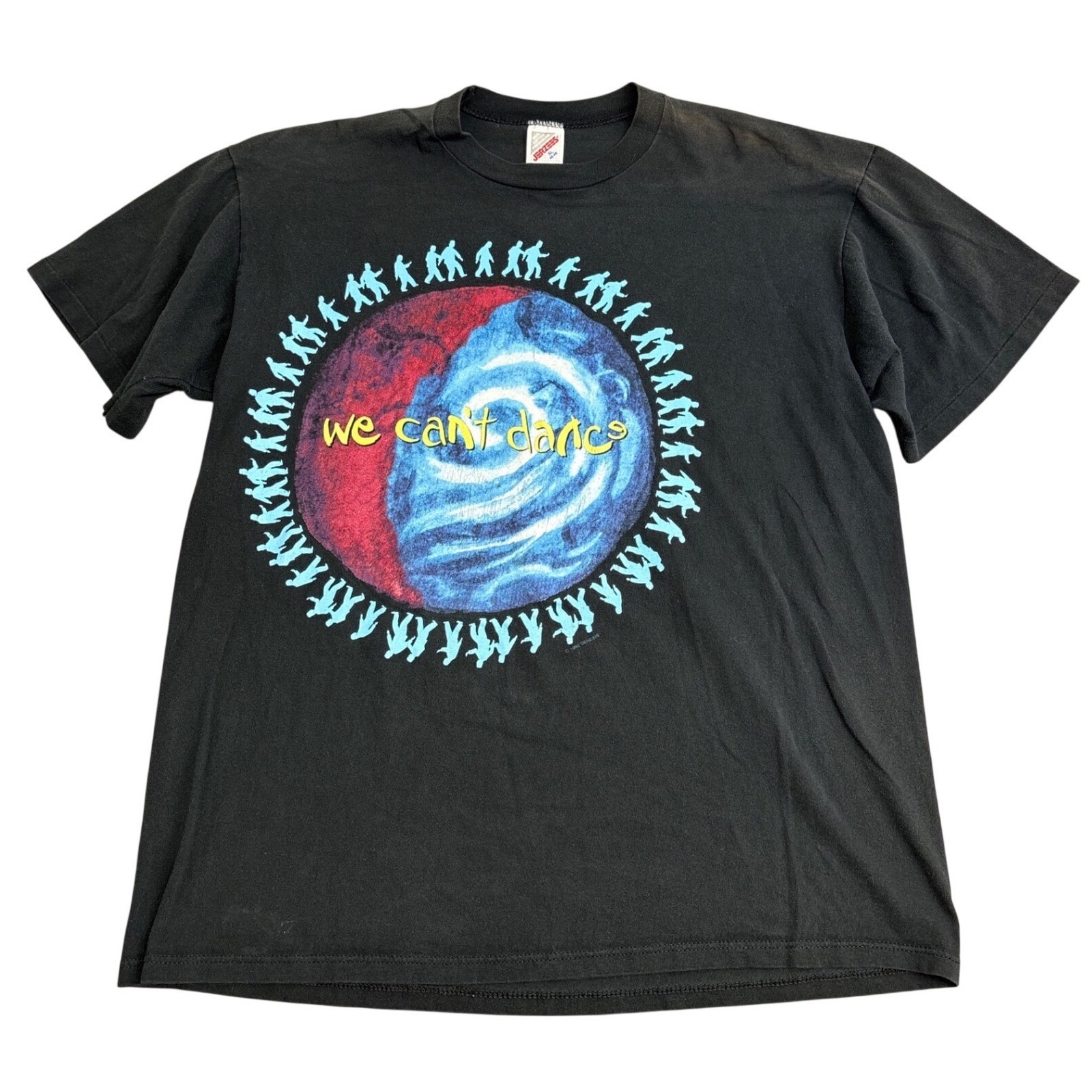 Vintage 1992 Genesis We Cant Dance Tour T-Shirt Jerzees XL Black Single Stitch Vintage 1992 Genesis We Cant Dance Tour T-Shirt Jerzees XL Black Single Stitch