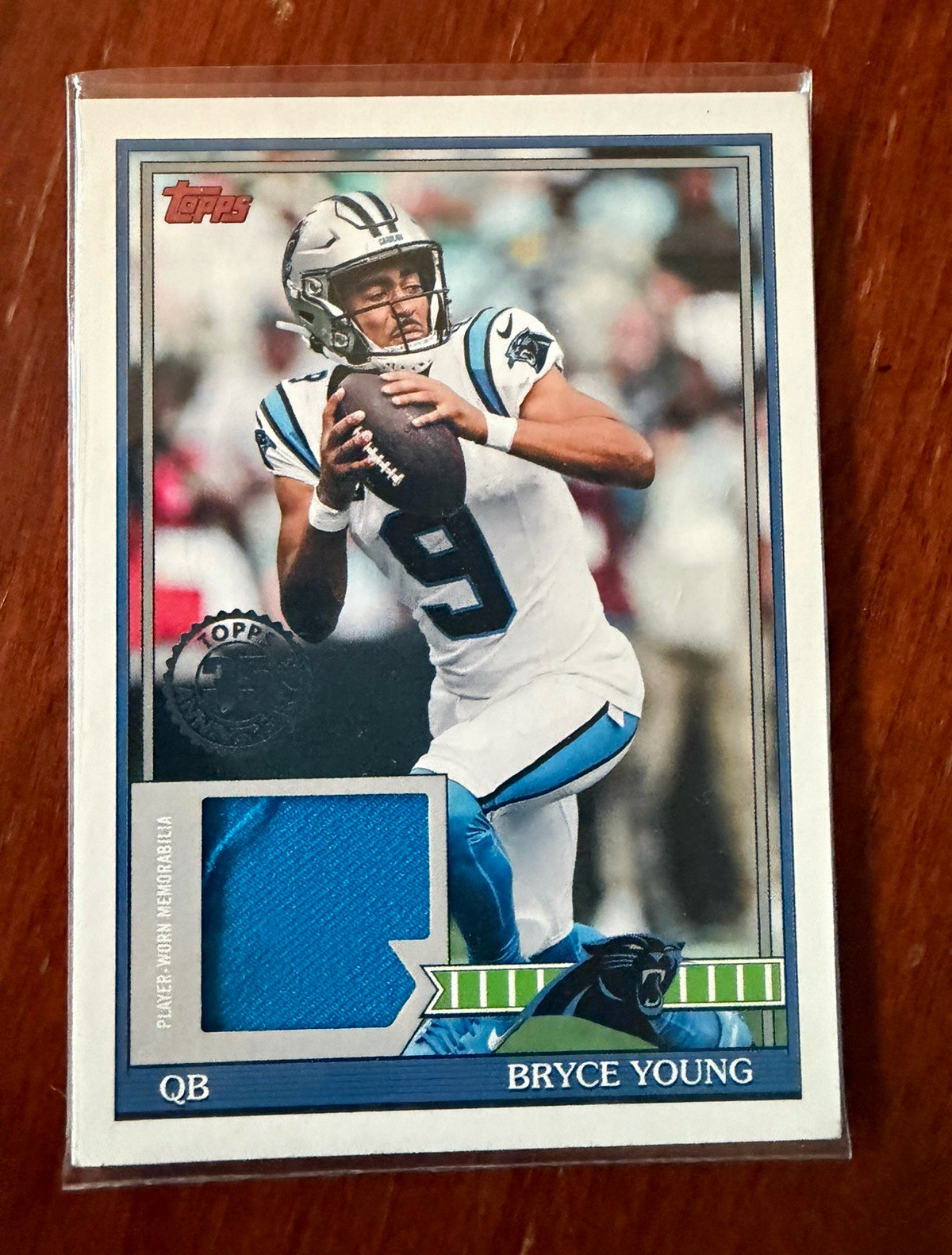 2026 Topps 1991 Football Relics Bryce Young Memorabilia #91TFR-BY Panthers