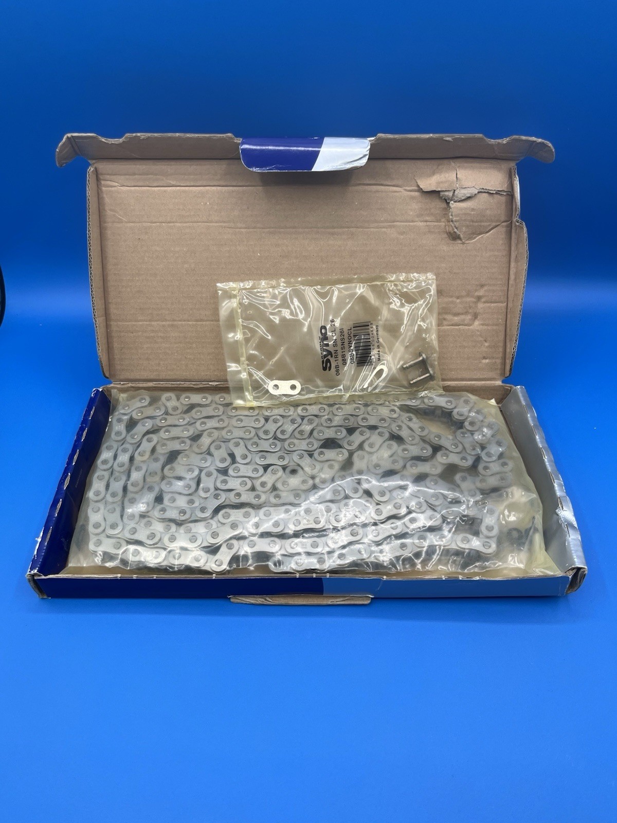 Renold Syno 08B1SNX10FT 08B-1 Roller Chain 10FT Nickel Plated Germany New