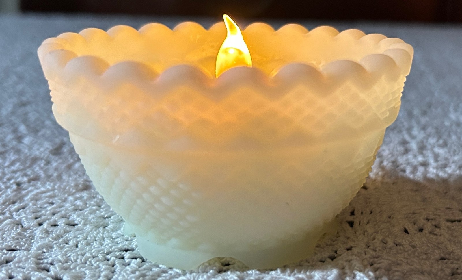 Vintage Fenton Fairy Lamp BASE ONLY Votive Candle Bottom