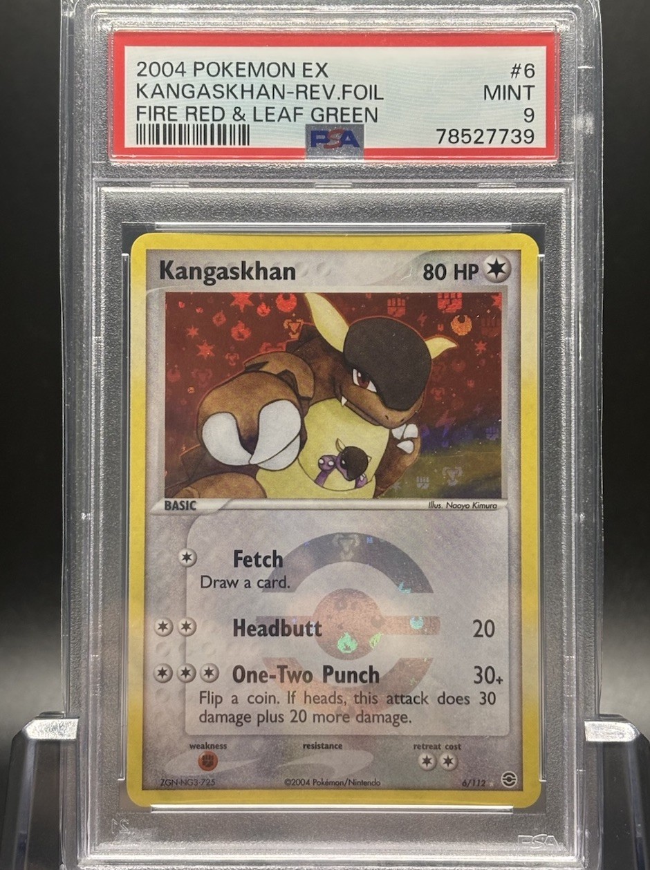 Pokémon EX FireRed & LeafGreen Kangaskhan 6/112 Reverse Holo PSA 9 Mint