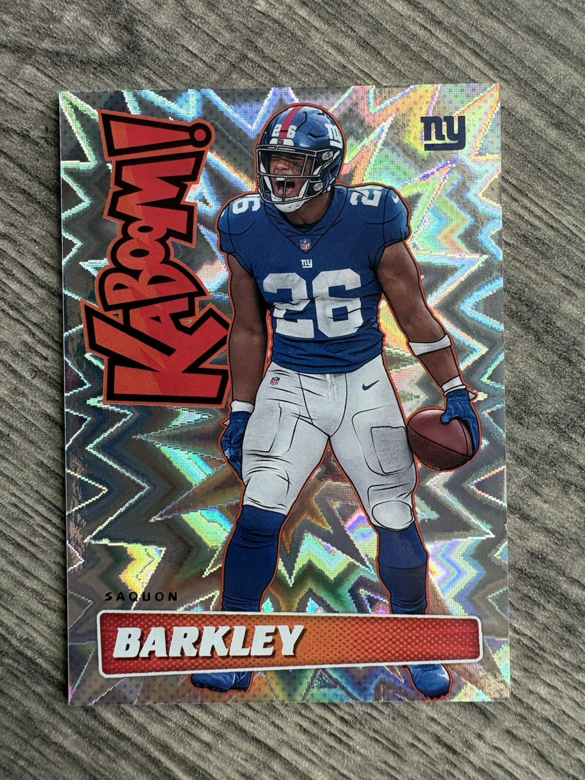 Panini 2019 Absolute Saquon Barkley Kaboom Insert #K-SB New York Giants